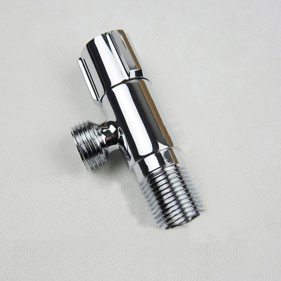 Vandhane reservedele 1/2 "  x 1/2 " krom messing badeværelse vinkelventil påfyldning trekant ventil toilet vand stop ventil hj -612l