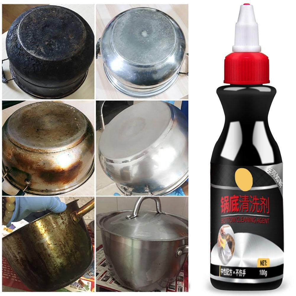 Metal Rust Remover Kitchen Stainless Steel Pot Bottom Burn Marks Dirt Cleaner