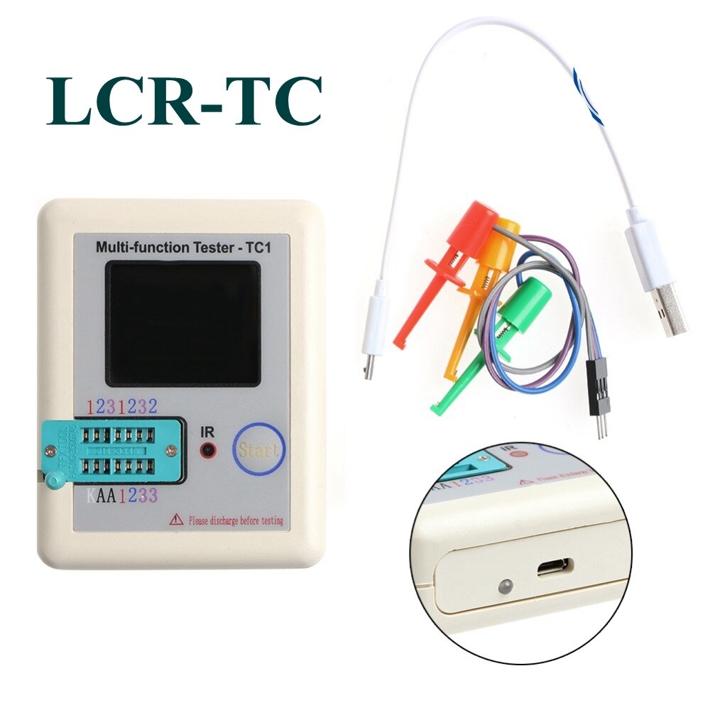 Probador de transistores LCR-TC, pantalla gráfica a todo color, producto terminado, LCR-T7, T4, TC1