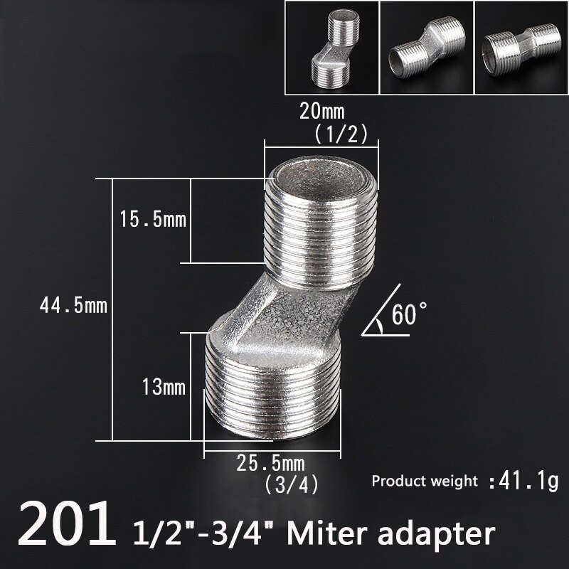 Accesorio Baño G1/2 Tubo Extensor Para Ducha De Acero Inoxidable - Alargador Brazo Alcachofa G1/2 - Cromado Brazo Prolongador Ducha G1/2