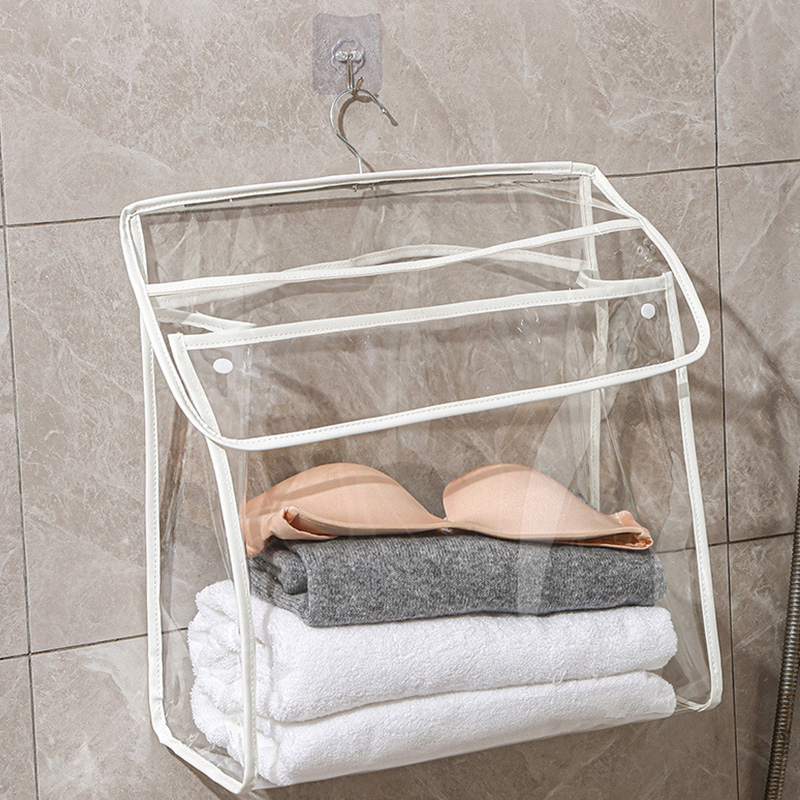 Waterproof TPU Hanging Organizers Toiletries Holder Bath Wash Makeup Bags Bathroom Clothes Organizer Shower Cloth Storage Bag