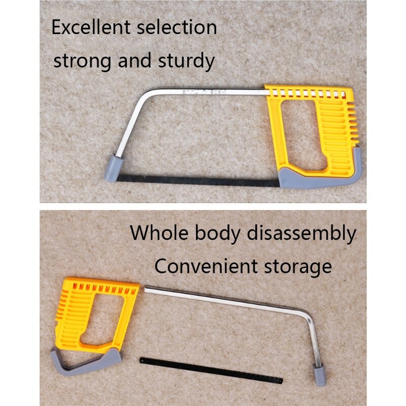 Portable Mini Hacksaw Detachable Assembly Saw Blade Multi-Function Woodworking Gardening Hand Tools