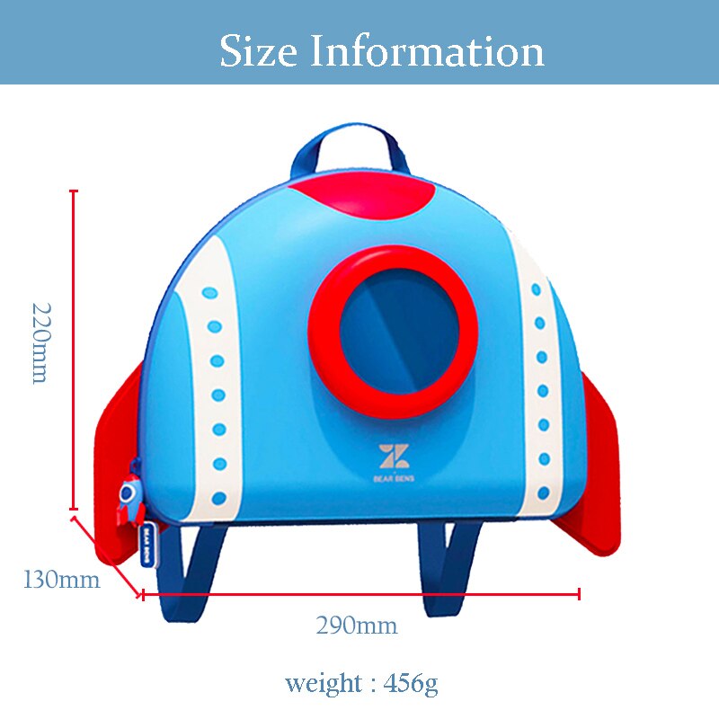 Nohoo toddler kids ryggsäck 3d raket utrymme tecknad förskola väskor barn skol ryggsäckar dagis barn väskor mochila