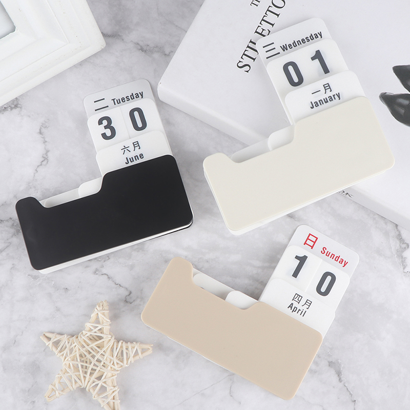 Perpetual Calendar Diy Flip Calendar Crafts Home Office School Desk Decoration