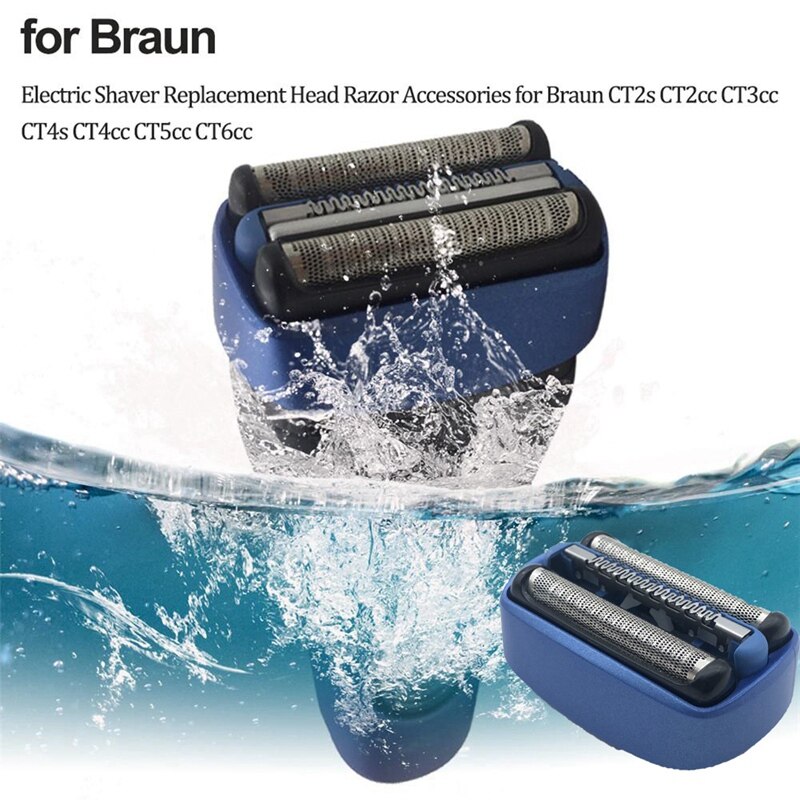 Tête de lame de rechange pour rasoir pour Braun série CT 40B CT2S, CT4S CT2Cc, CT4Cc, CT5Cc, CT6Cc 5676 rasoir mâle noir He