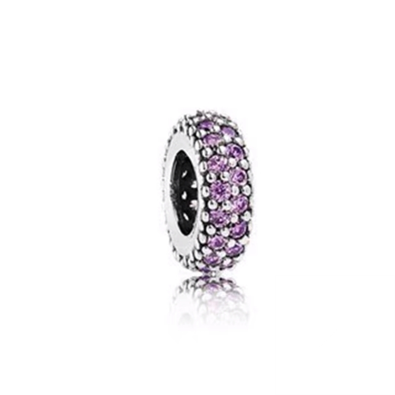 NEUER funkelnder dunkelblauer rosa und meergrüner Charme, dunkelblaue Perle, passend für originales europäisches Armbinde aus 925er Sterlingsilber, DIY-Schmuckgeschenk: Amry Grün