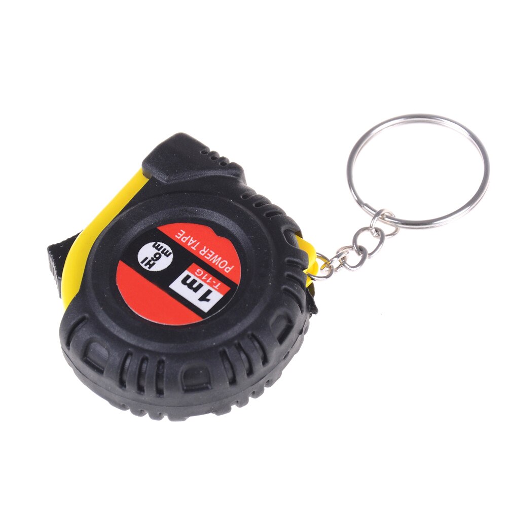 Retractable Ruler Tape Measure Key Chain Mini Pocket Size Metric 1m/150cm Keyring Keychain: 1m