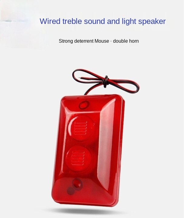 Sound and Light Alarm Anti-theft Device Speaker Flashing Light High Decibel Burst Flashing 1 2v Wired 102