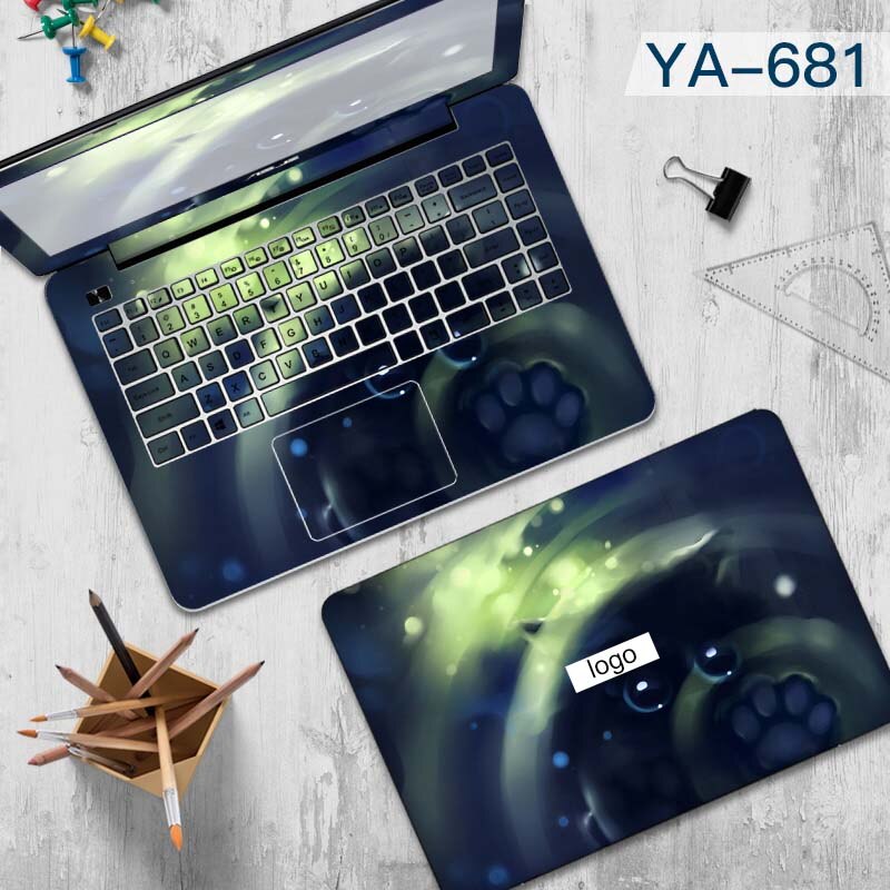 Doodle Render of Laptop Sticker Decorative Sticker Waterproof Computer Stickers for Asus A455L Lenovo Yoga Toshiba Huawei Vinyl: YA-681