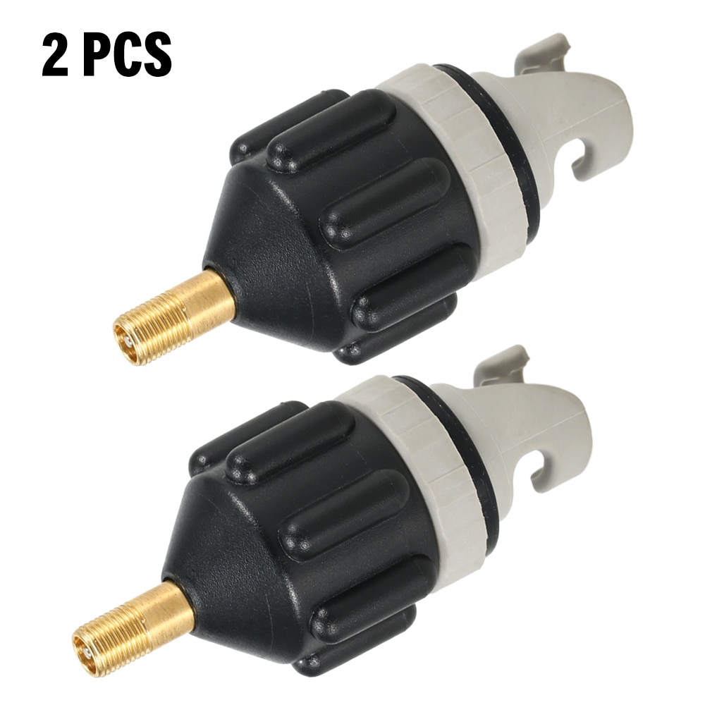 Uppblåsbar båt sup pump adapter kajak tillbehör uppblåsning surfbräda luftpump ventil standard schrader 1 st  / 2 st: 2 st