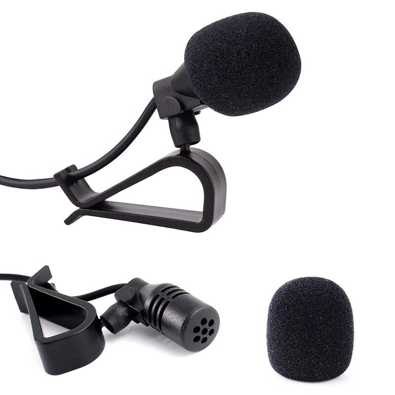 Bluetooth Clip Microfoon Voor Auto Pioneer Stereos Radio Ontvanger 2.5Mm Zwart