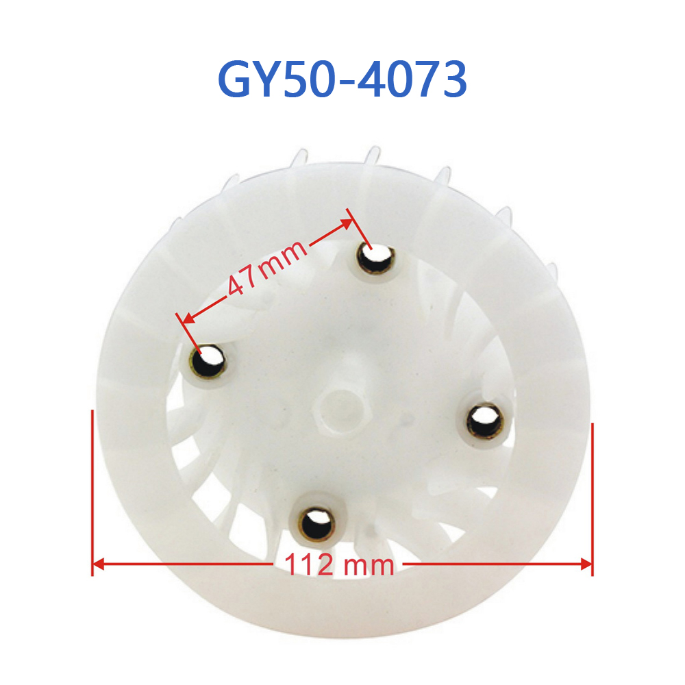 GY50-4073 GY6 50cc Ventola di raffreddamento per GY6 50cc 4 tempi scooter cinese ciclomotore 1P39QMB motore