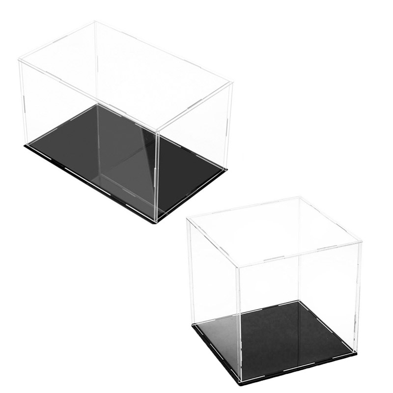 High Transparency Acrylic Display Box Dustproof Assembled Clear Acrylic Boxes for Protect Action Figures Cabinets Home Storage