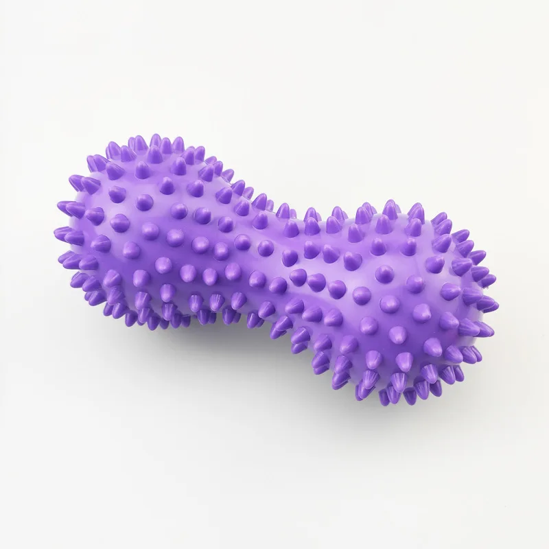 Voetmassage Roller Pinda Dubbele Lacrosse Stekelige Bal Myofasciale Ballen voor Fasciitis Plantaris Mobiliteit Terug Voetboog Pijnbestrijding: Bruin