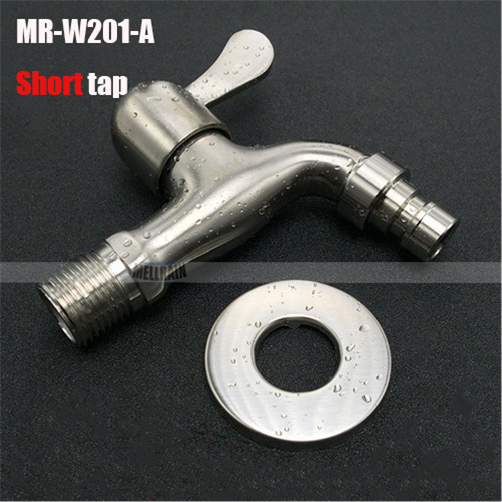 304 stainless steel material washing machine faucet wall mounted garden water bibcocks tap