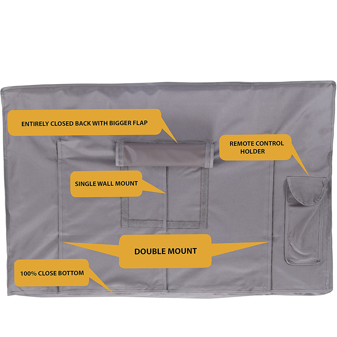 Grey Outdoor Tv Screen Cover Weerbestendig Universele Protector Stofdicht Waterdichte Case Voor 22 &#39;&#39;Tot 65&#39;&#39; Lcd Televisie Met