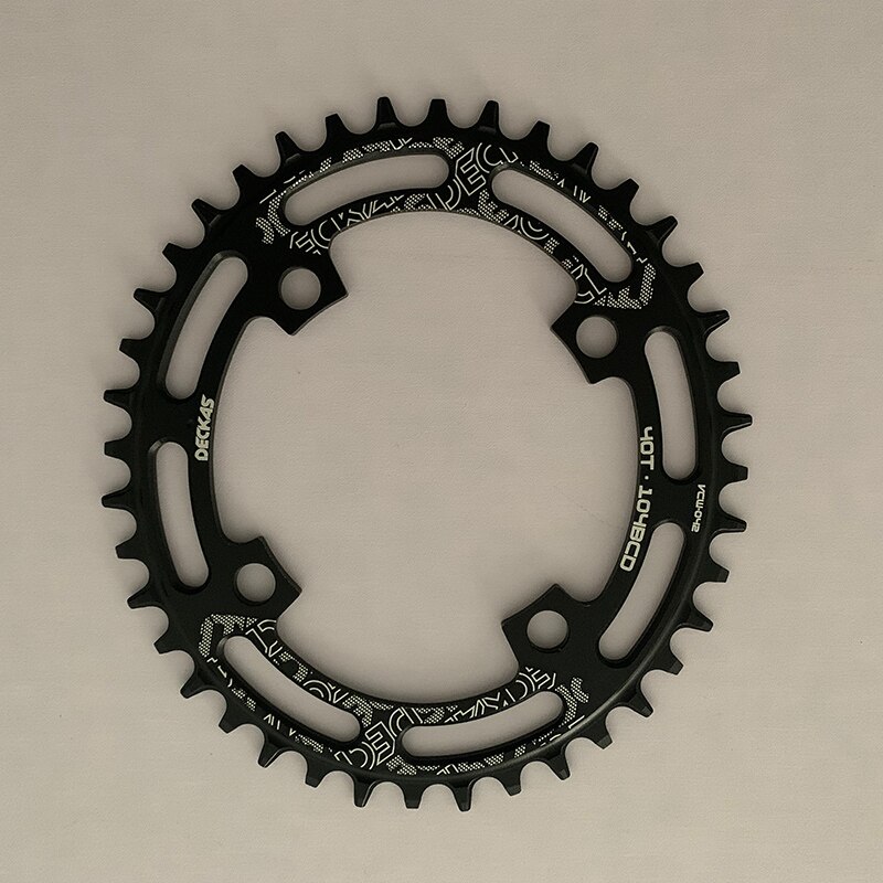 Deckas-plato ovalado BCD 104, platos y bielas de bicicleta de 40/42/44/46/48/50T de ancho y estrecho, 52 dientes, bandeja única, corona de estrellas para bicicleta de montaña