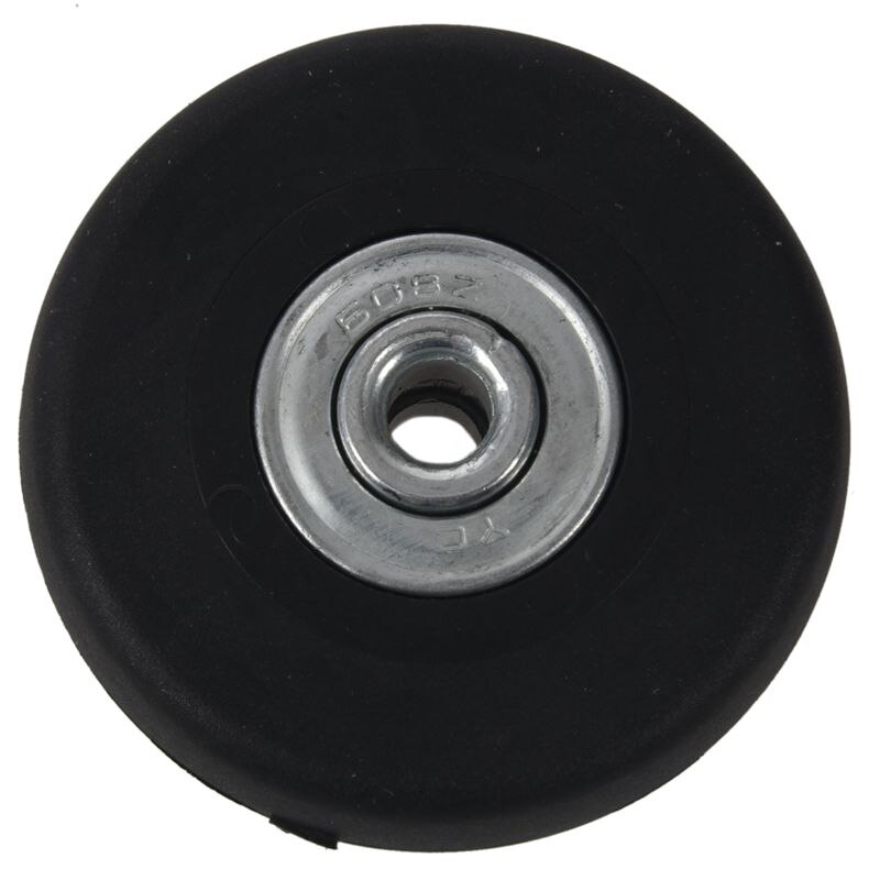 Black rubber, metal luggage repair parts tires diameter 50mm