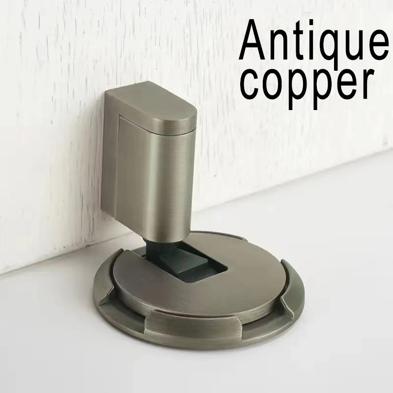 Windproof Door Stopper Indoor Heavy Duty Floor Door Stop Keep Door Open Mechanical No Drilling Door Stopper with Screws: Yellow