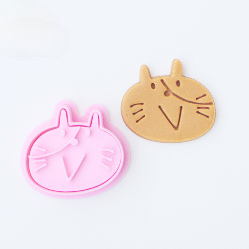 DIY Taart Decoreren Gereedschappen Leuke Kat Liefde Biscuit Mold Cookie Cutters Bakken Tool 3D Cartoon Plastic Bakvorm Cookie Tools