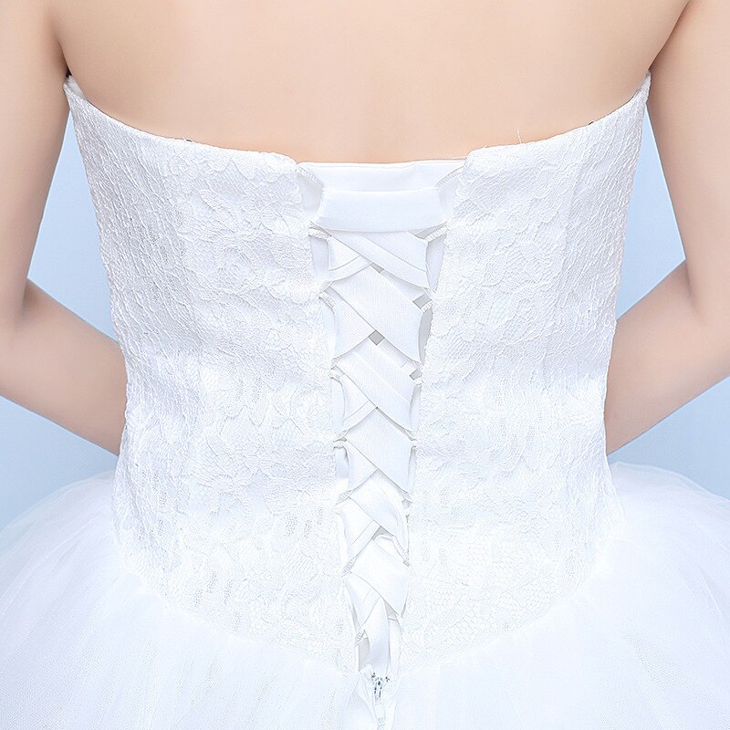 Brudekjoler robe de mariage prinsesse luksus blonder hvid bold kjole brudekjoler vestido de noiva brudekjole blonder tilbage