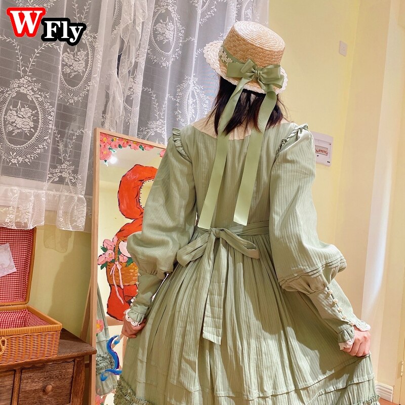 Harajuku Vrouwen Meisjes Zomer Strooien Hoed Strand Zonnehoed Handgemaakte Zoete Lolita Cosplay Lace Strik Stro Hoeden Versieren