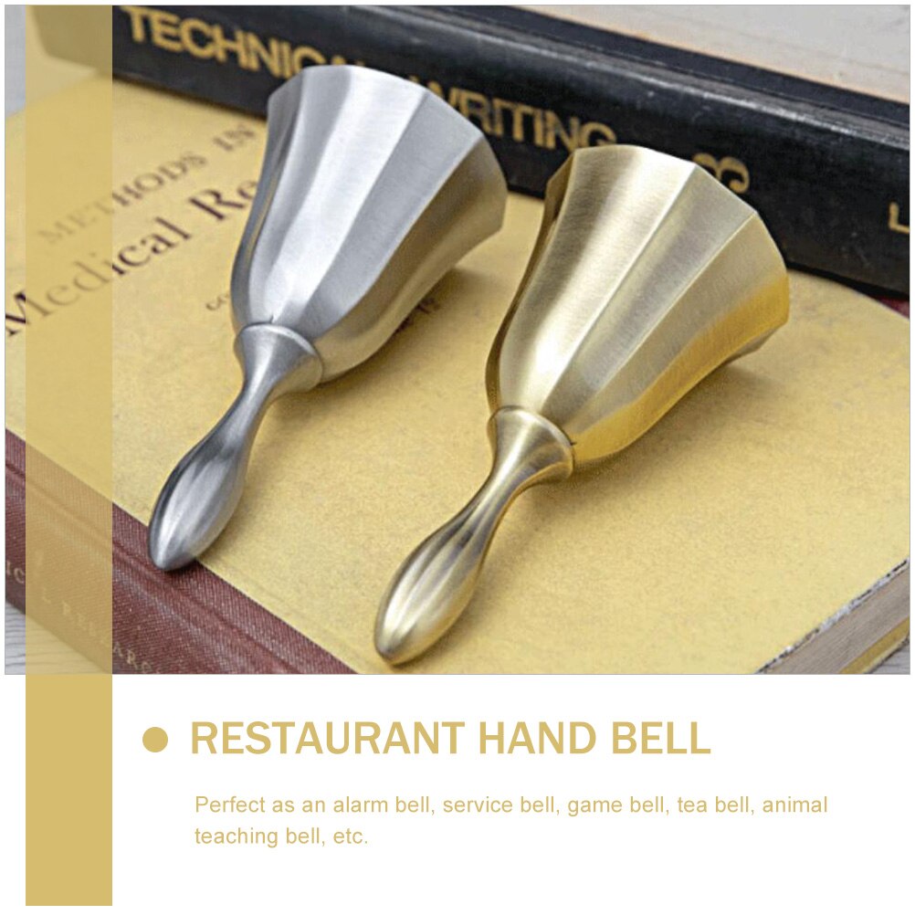 Metal Bell for Bar Restaurant Hand Bell Call Bell Desktop Zinc Alloy Bell