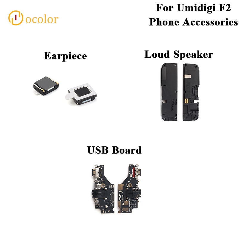 Para Umidigi F2 placa USB auricular altavoz para Umidigi F2 piezas de repuesto USB enchufe carga placa auricular altavoz Accesorios