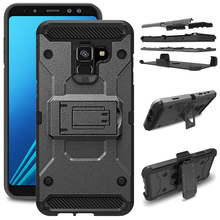 Zware Armor Case Voor Galaxy A8 + Riem Clip Holster Beschermende Cover Voor Samsung Galaxy A8 /A5 A530 A530F