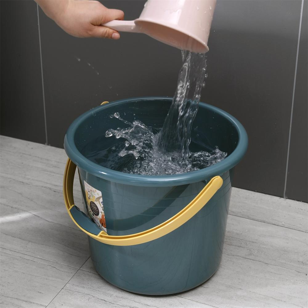 Plastic Bucket Bathroom Mop Buckets Portable Water Container Camp Outdoor Fishing Car Wash Bucket Large Buckets with Handle