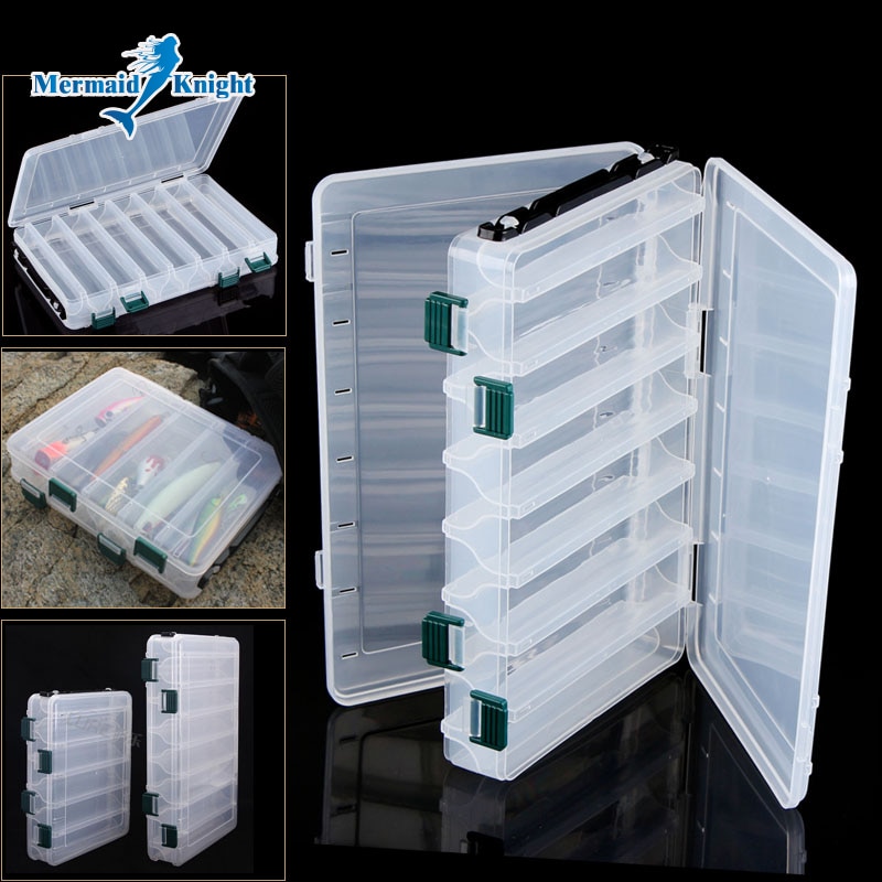 Fishing Lure Box Double Sided Tackle Box Fishing Lure Egi Squid Jig Pesca Accessories Box Minnows Bait Fishing Tackle Container