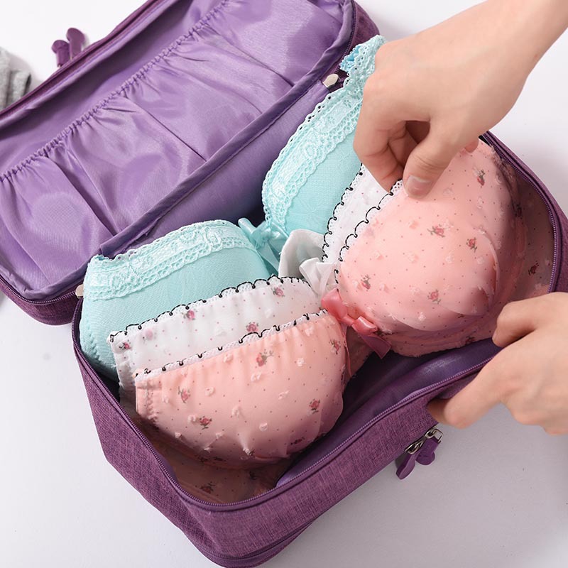 Rejsearrangør bh-tasker vandtæt stort undertøj opbevaringsholder til sok bærbart rejsetilbehør kuffert taske i taske