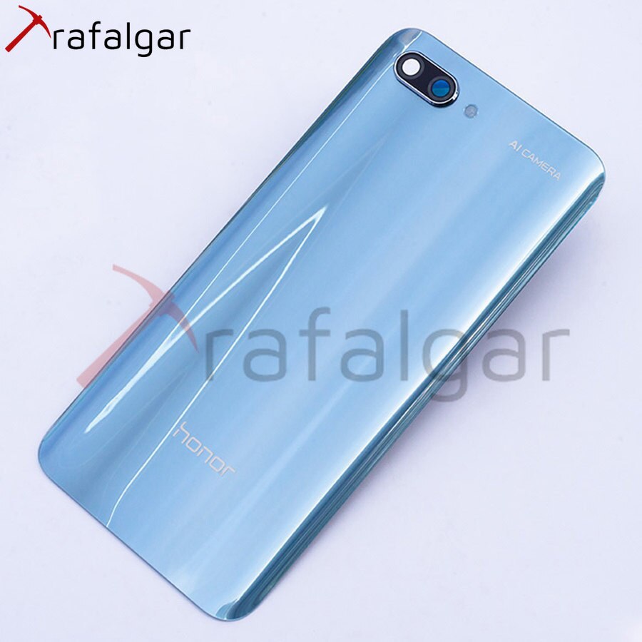 Battery Cover For Huawei Honor 10 Back Glass Cover Rear Window Panel Door Battery Housing Case Honor 10 Back Cover+Camera Lens