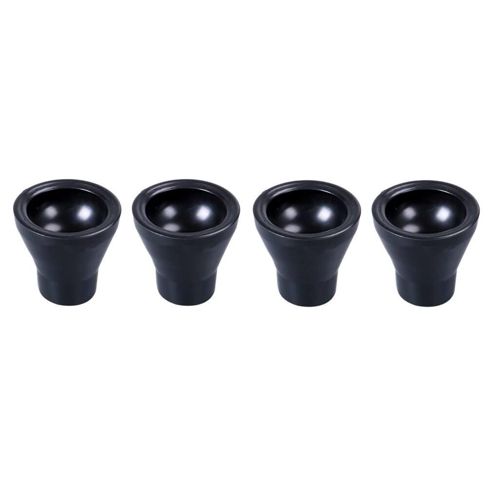 Durable Golf Rubber Ball Pick-Up Cup Tool for Golf Putter Grip (Black): 4pcs