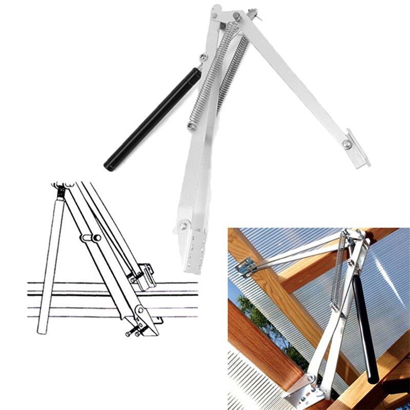38X9.5X9.5 Cm Kas Agrarische Ventilatie Gereedschap Automatische Venster Opener Rvs Tuin Vent