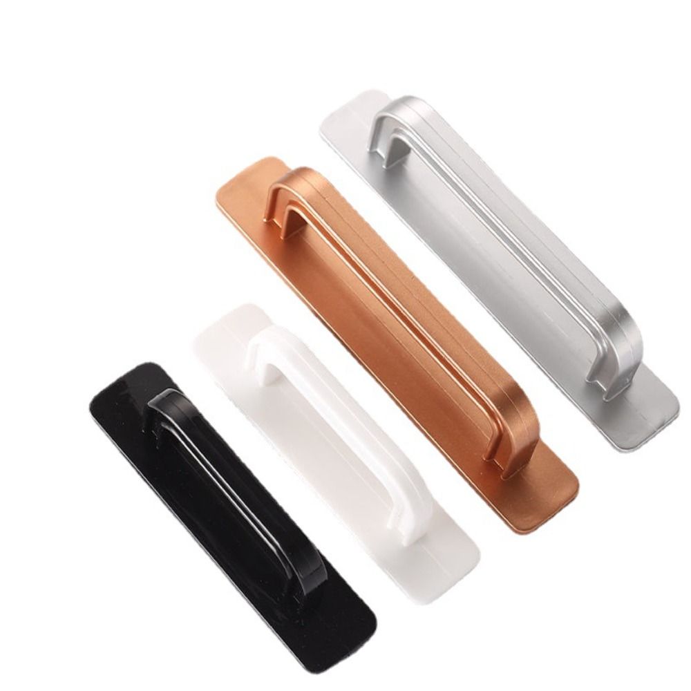 Knobs Door Handle No punching Surface Mounted Door Pull Self-adhesive Push-pull Cabinet Handle Drawer