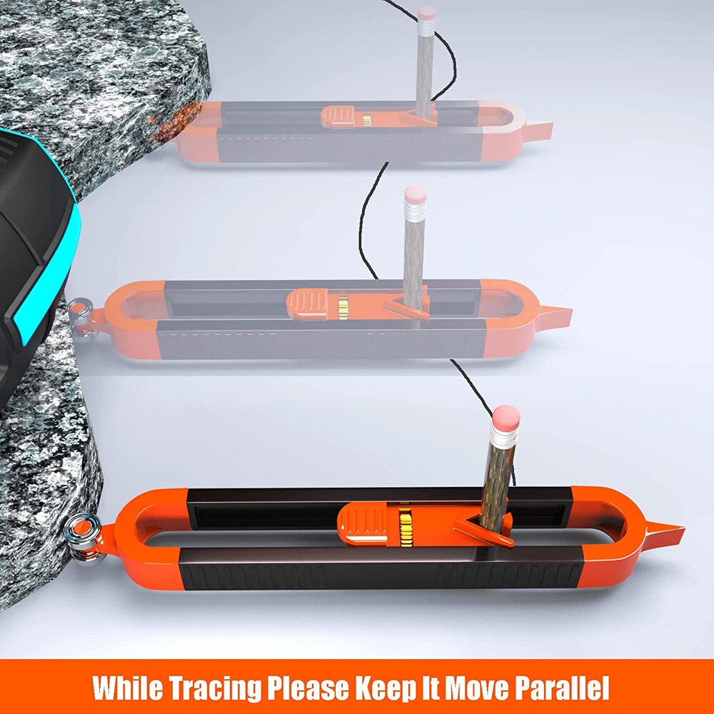 Precise Contour Gauge Profile Tool Irregular Contour Duplicator Gauge Tools fit for Welding Flooring Tile Carpet Woodworking DIY