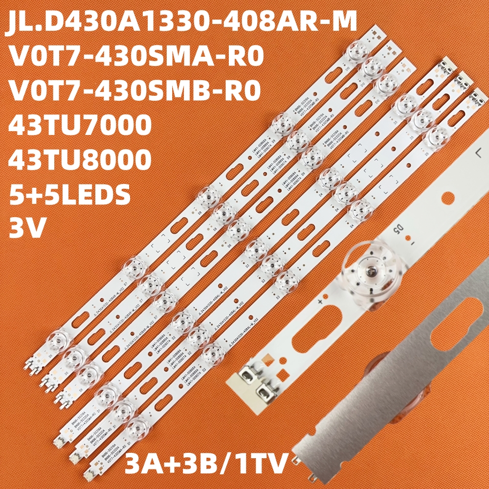 Led-nauha  ue43 tu 7125 kxxc  ue43 tu 7125k un43 tu 7000 un43 tu 8000 un43 tu 8200 ue43 tu 7100 bn96-50319a 50320a lm41-00867a