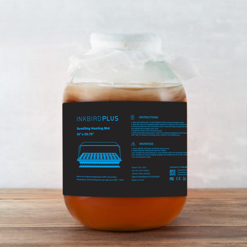 Inkbird INK-HM20w Waterproof Seedling Heat Mat with Stable&amp;Flexible Construction for Plant Germination&amp;Indoor Home Garden MET