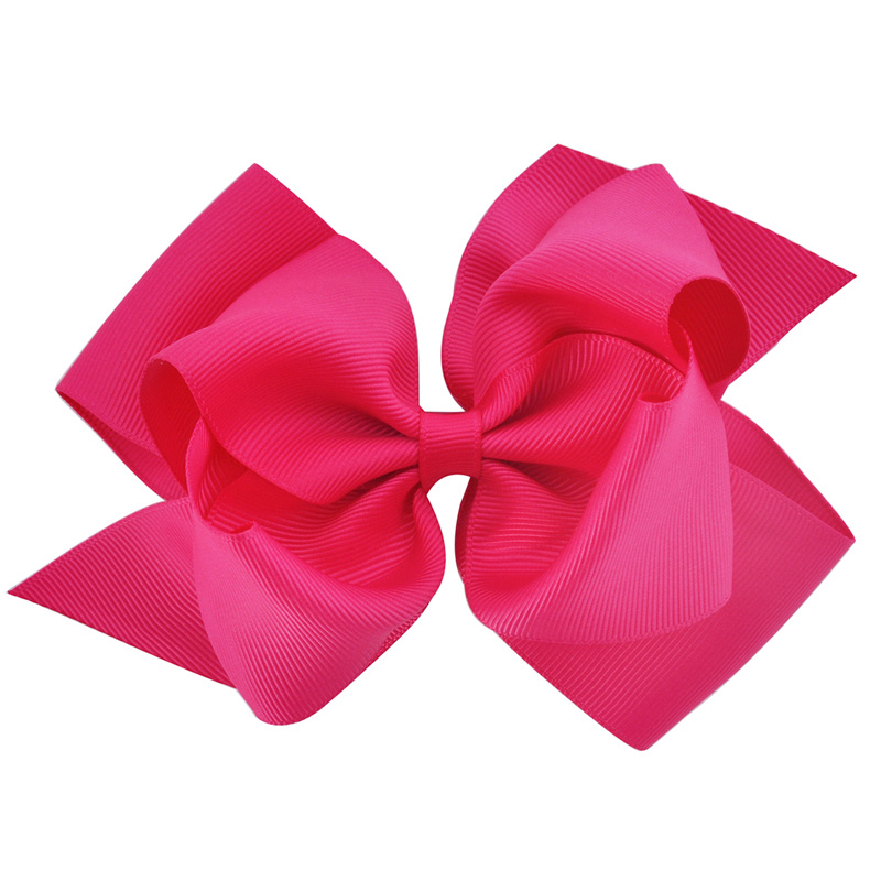 1 lazo de 6 pulgadas de doble capa, cinta de grogrén sólida, lazo para el pelo para niñas, pinzas para el pelo, accesorios para el cabello, horquillas para baile: Azul