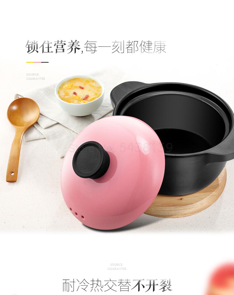 Casserole cooker home gas ceramic pot soup pot fire resistance high temperature size capacity clam pot casserole stone pot
