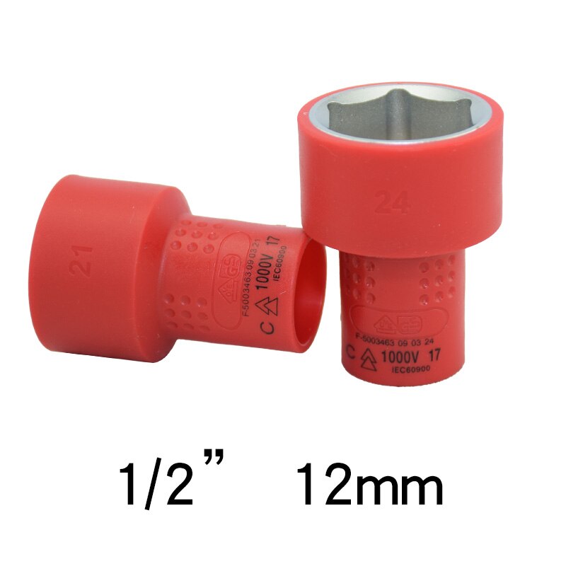 Insulated 1000V High Voltage 1/2 VDE Hex Socket 10... – Grandado