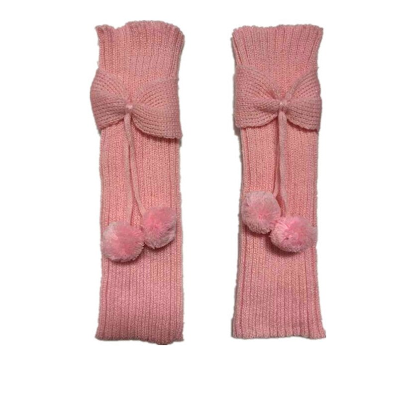 Calentadores de piernas de neón para niños, medias de bota con lazo de punto, bota de bola, bota linda, calentadores
