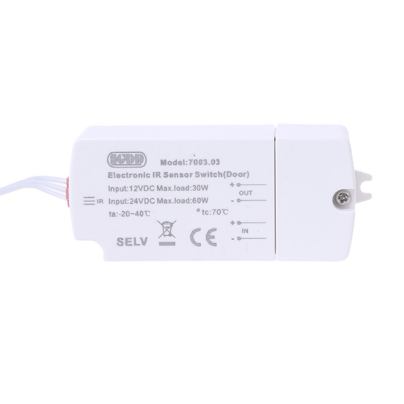 Dc 12v ir sensorbryter 40w infrarød lysbryter til ledet stripe bevegelse håndbølge  x4yd
