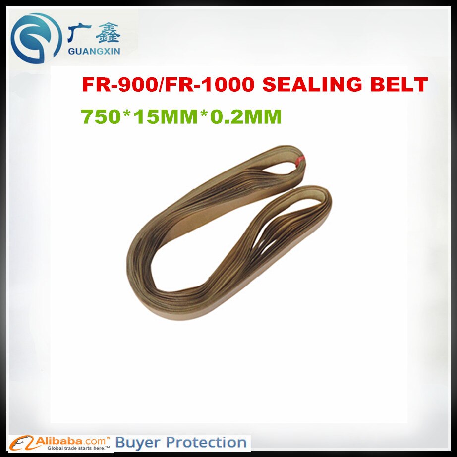 for sealing machine of 900/1000 Teflon Sealing belt ,Fr-900 Sealing Belt.750*15mm Teflon Sealing belt