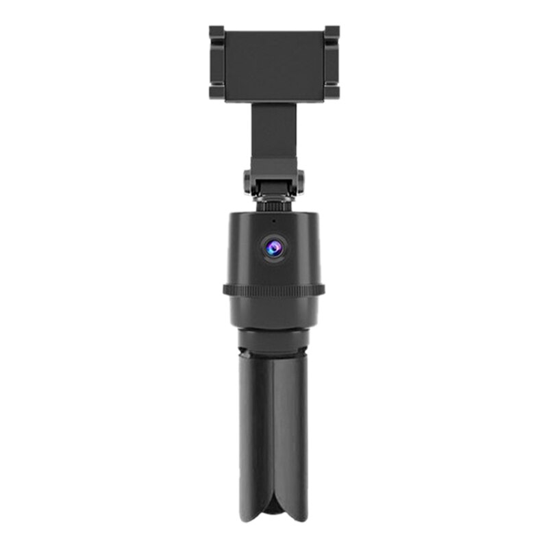 Portable All-In-One Smart Follow Gimbal, 360° Rotates Auto Face & Object Tracking Smartphone Pivo Pod Holder: Default Title