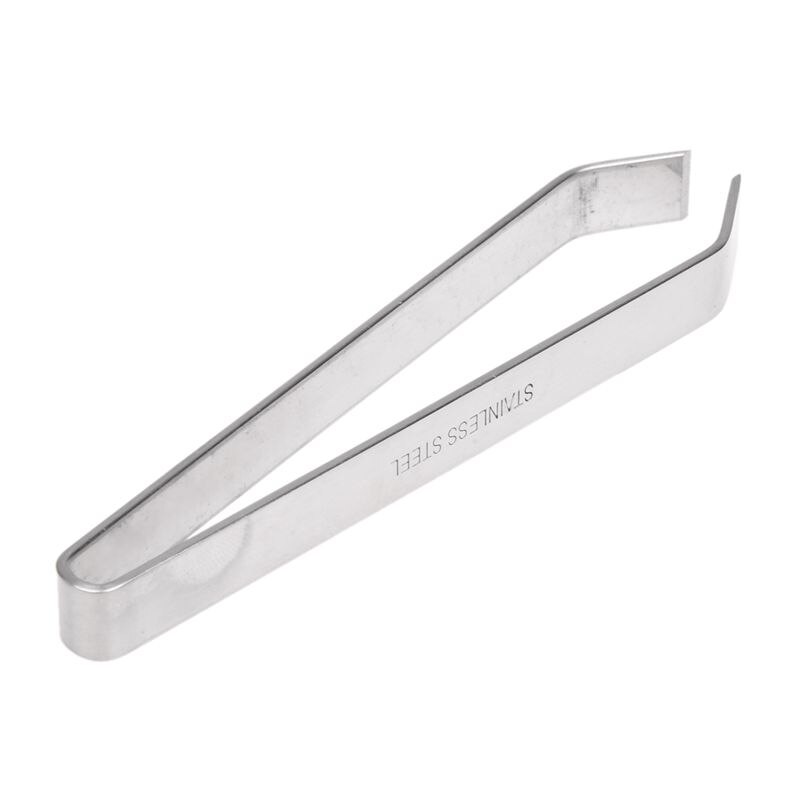 Stainless Steel Tong Fish Bone Puller Tweezer 12cm Long Silver Tone