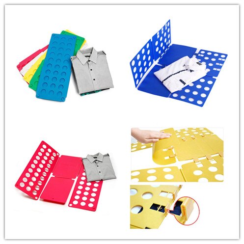 1pc plast multifunktionella barnkläder vikbräda spara tid magi snabb hastighet t-shirt kläder lätt att vika organisera