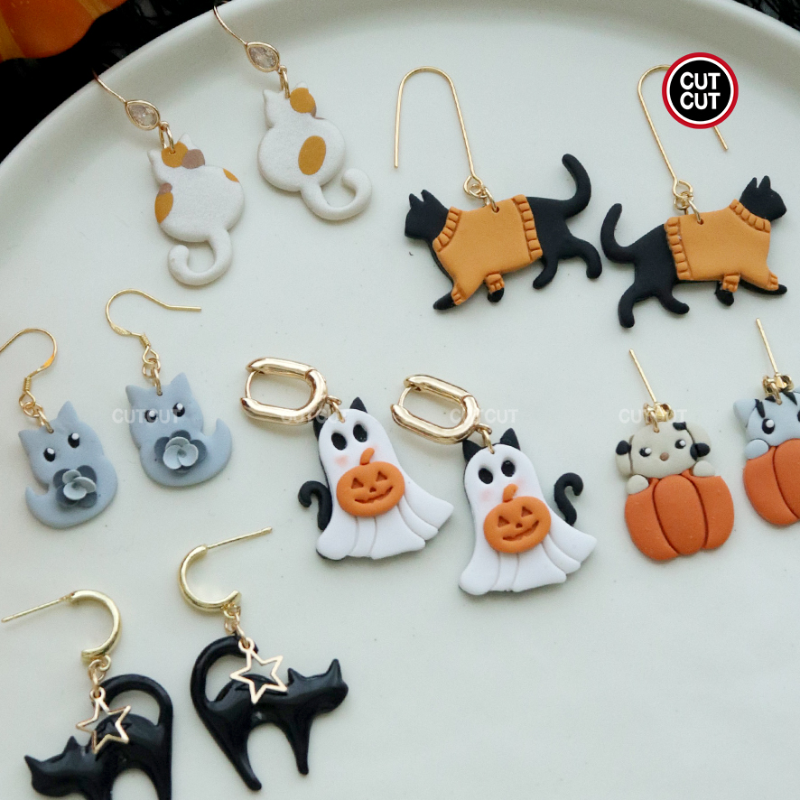 Leikkausleikkaus | halloween-polymeerisavileikkurit | halloween-leikkurit | savikorvakoruleikkurit, polymeerisavileikkurit korujen valmistukseen