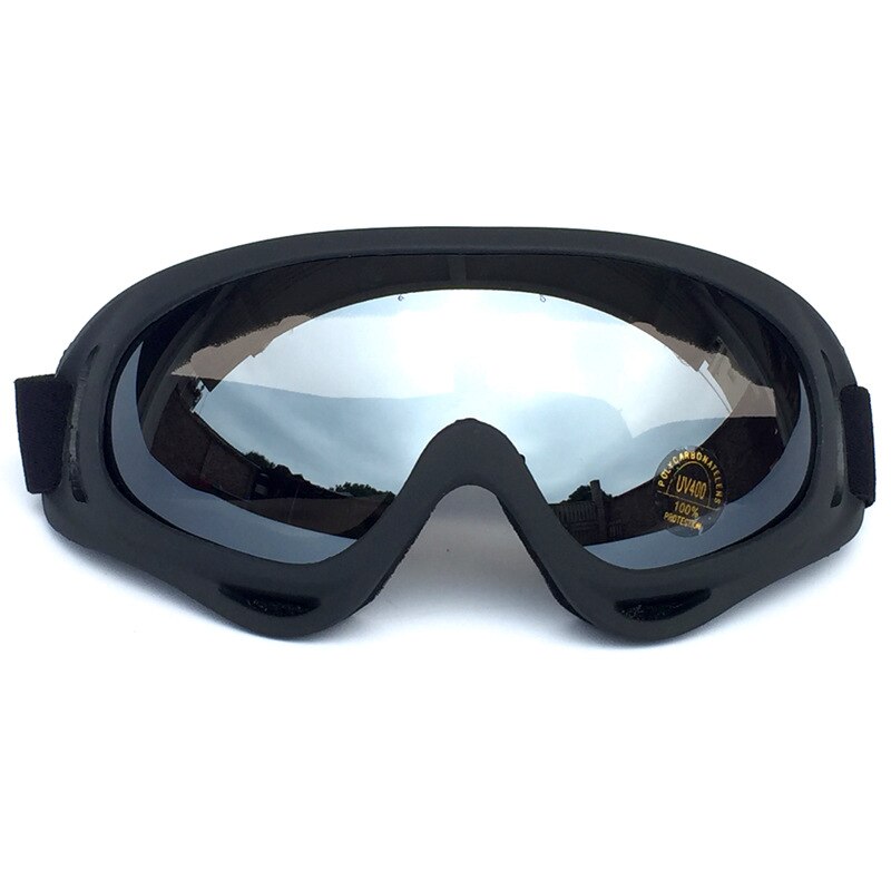 Winter Ski Goggles Snowboard face Outdoor sports Anti-UV400 Windproof Skydiving glasses Snow Unisex Skate Ski Mask: Silver